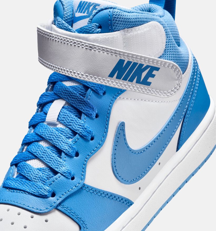 Nike Court Borough MID 2 GS Baskets en Bleu pour filles, garçons (350496)