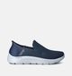 Skechers Go Walk Flex Blauwe Slip-ins voor heren (354593) - geschikt voor steunzolen
