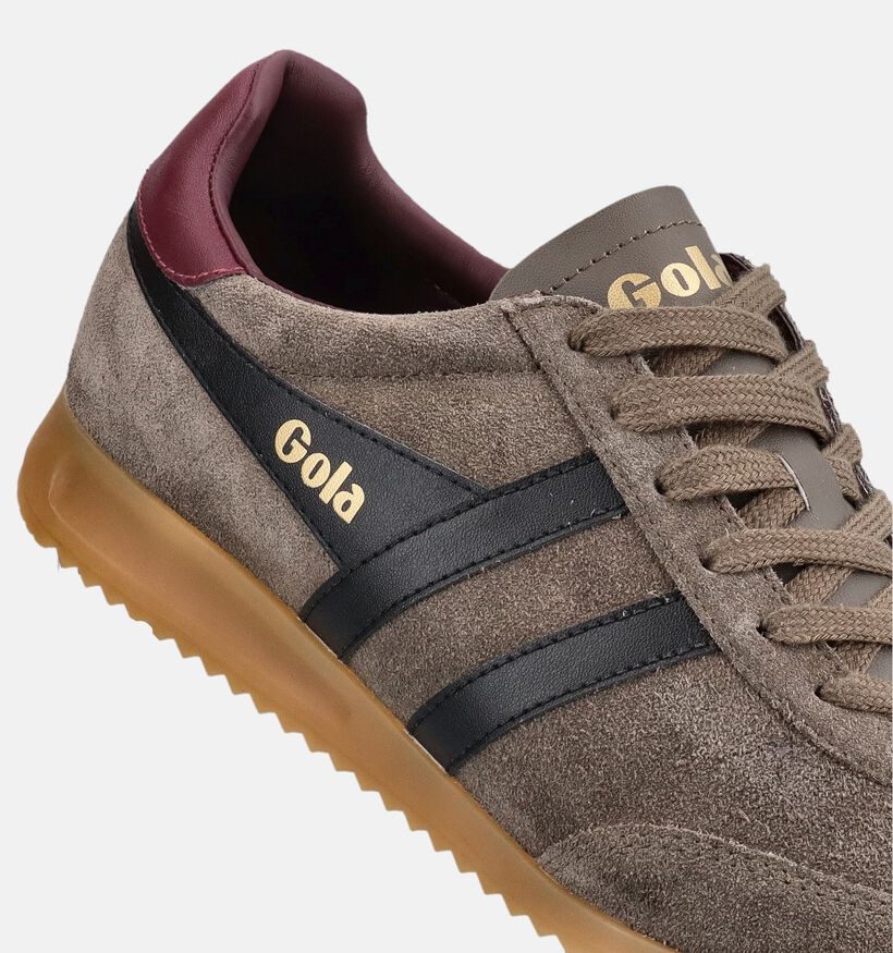 Gola Torpedo Low Baskets en Vert pour hommes (376429) - pour semelles orthop&eacute;diques