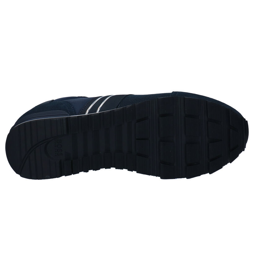 Boss Parkour Runn Chaussures à lacets en Bleu en daim (296446)