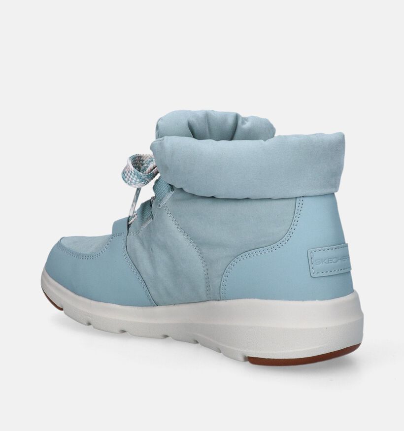 Skechers Glacial Ultra Trend Up Blauwe Sneakers voor dames (346358)