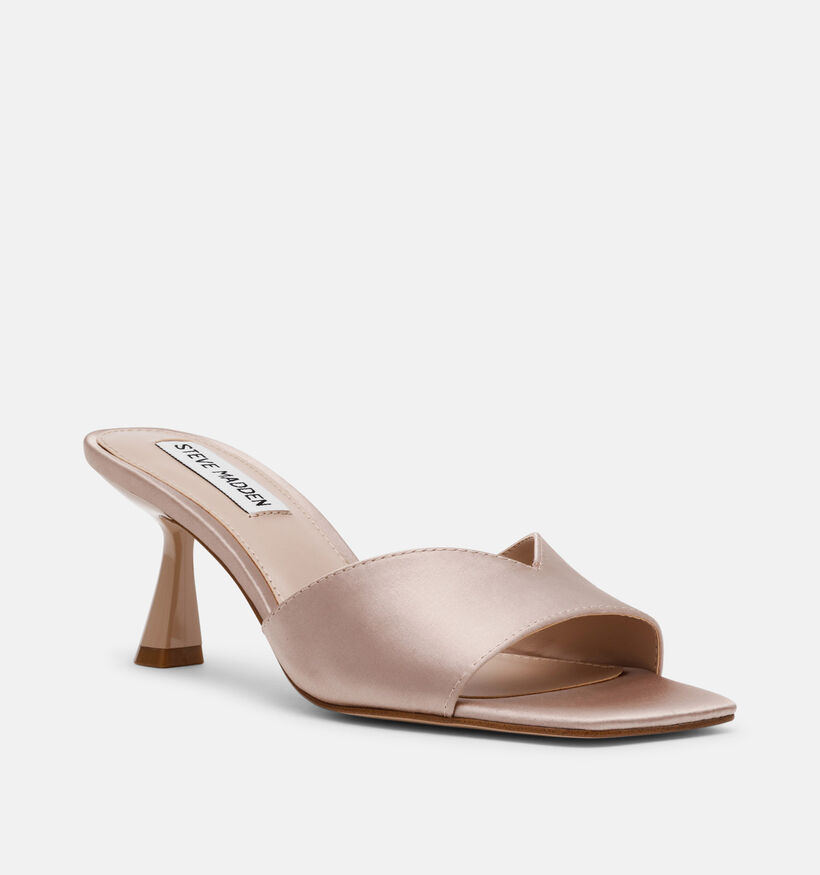Steve Madden Ivie Satin Nu-pieds en Taupe pour femmes (379922)