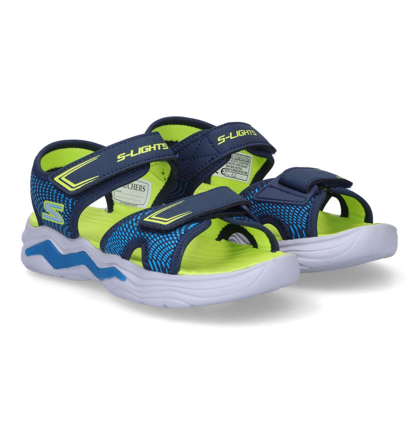 Skechers Erupters Blauwe Sandalen voor jongens (302935)