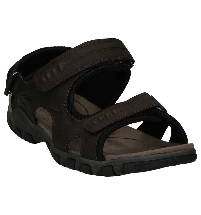 Camel Active Sandales en Brun foncé en cuir (246649)