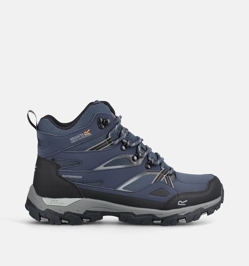 Regatta Holcombe III Blauwe Wandelschoenen voor heren (377532) - geschikt voor steunzolen