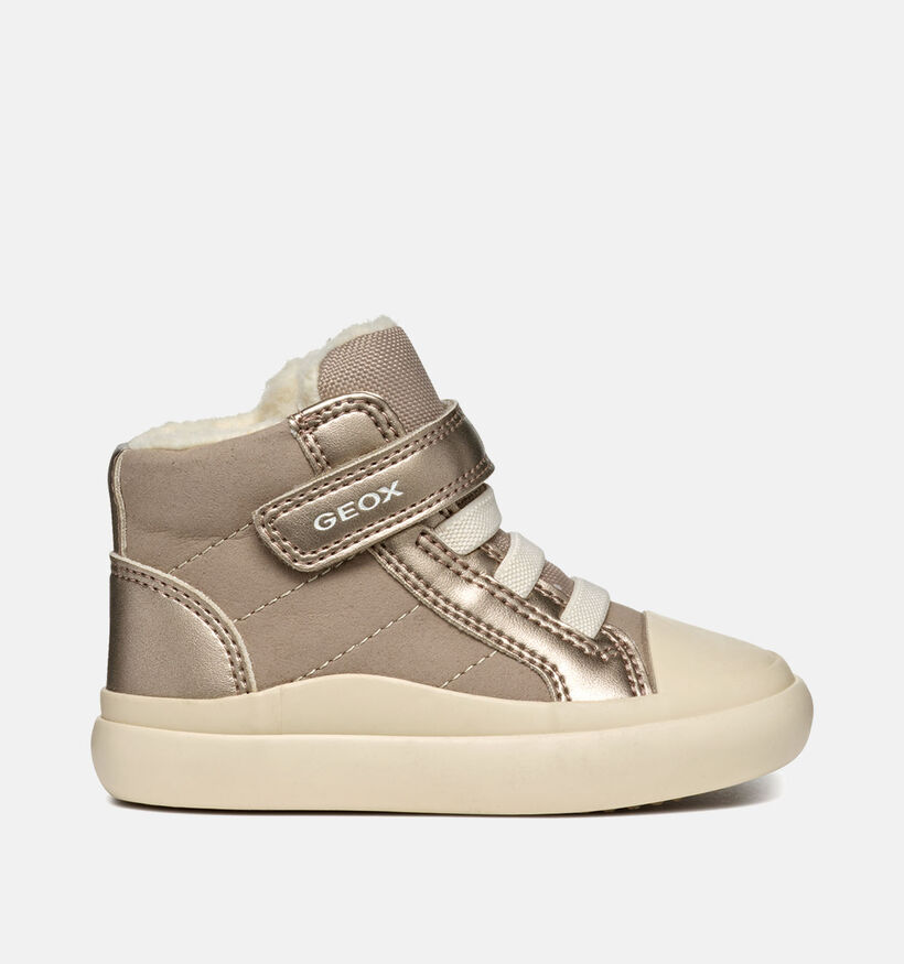 Geox Gisli Beige/Gouden Sneakers voor meisjes (360338) - geschikt voor steunzolen