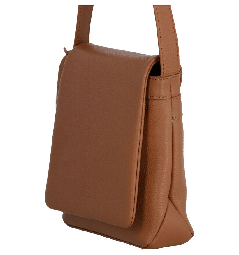 Crinkles Cognac Crossbody tas voor dames (349846)