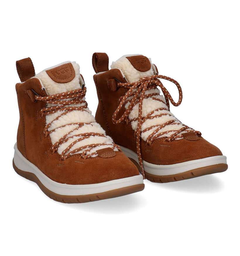 UGG Lakesider Heritage Mid Baskets Hautes Cognac en daim (294545)