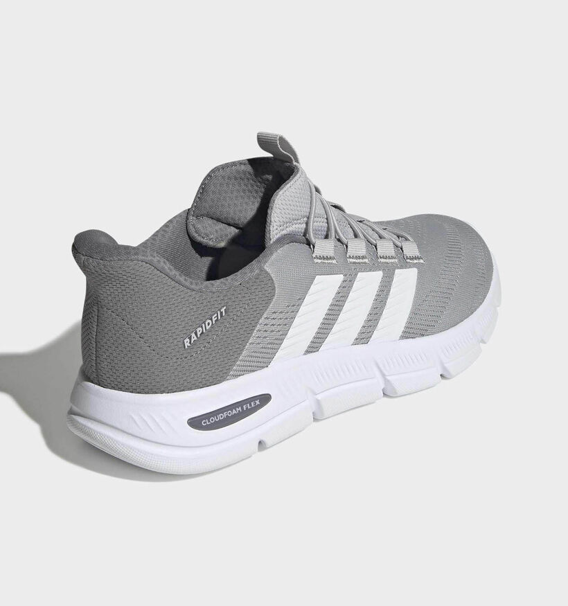 adidas Cloudfoam Flex Rapidfit Baskets en Gris pour hommes (372563) - pour semelles orthop&eacute;diques