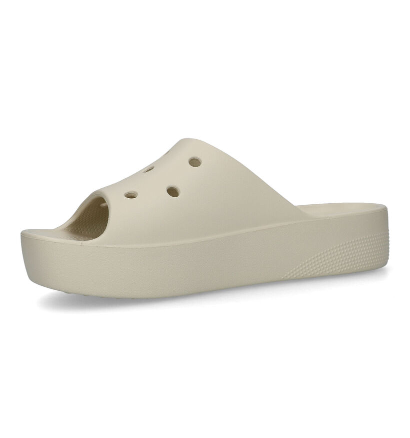 Crocs Classic Platform Beige Slippers voor dames (322210)