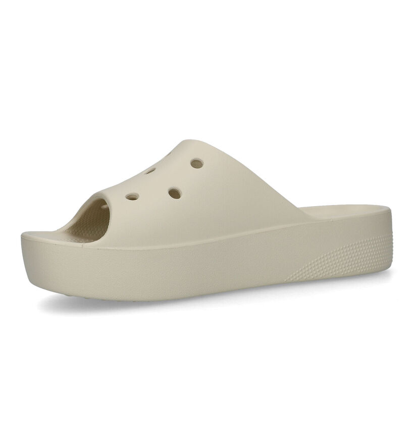 Crocs Classic Platform Nu-pieds en Beige pour femmes (322210)