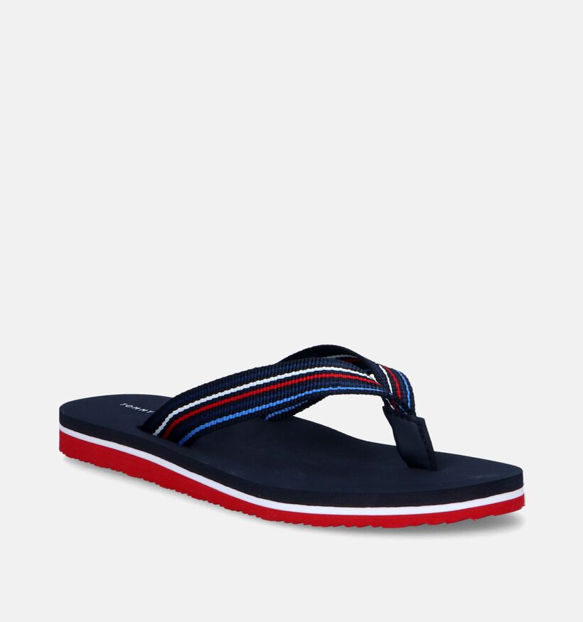 Tommy Hilfiger Stripes Beach Blauwe Teenslippers voor dames (336407)