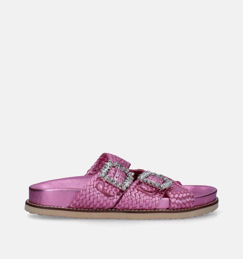 Inuovo Roze Metallic slippers voor dames (341522)
