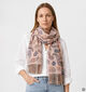 Via Limone Roze Paisley Sjaal voor dames (382714)