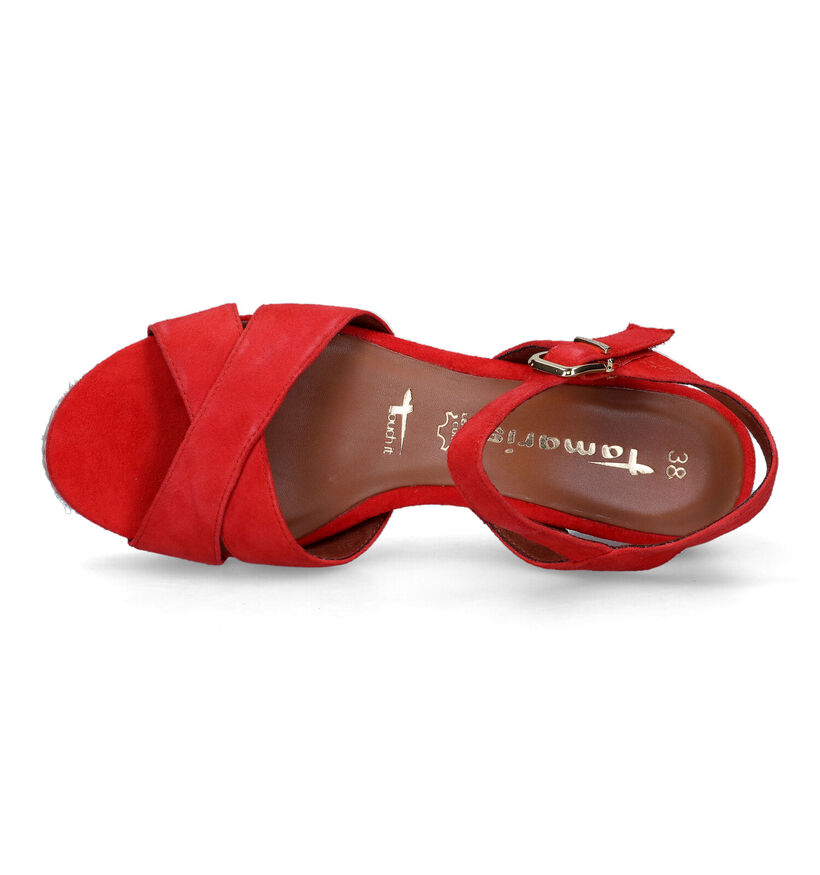 Tamaris Oranje Sandalen met sleehak voor dames (322256)