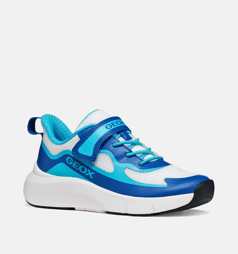 Geox Pro-Ran Baskets en Bleu pour gar&ccedil;ons (370153) - pour semelles orthop&eacute;diques