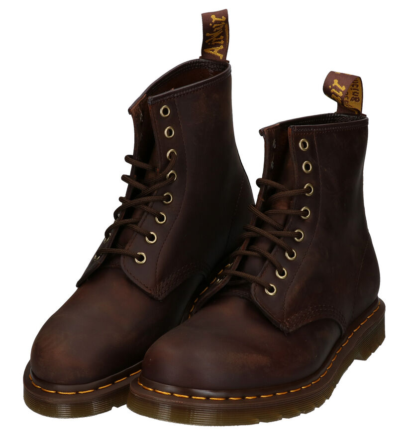 Dr. Martens Boots à lacets en Brun foncé en cuir (292455)