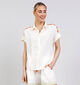 Orfeo Calice Ecru Hemd met Korte Mouwen voor dames (375180)