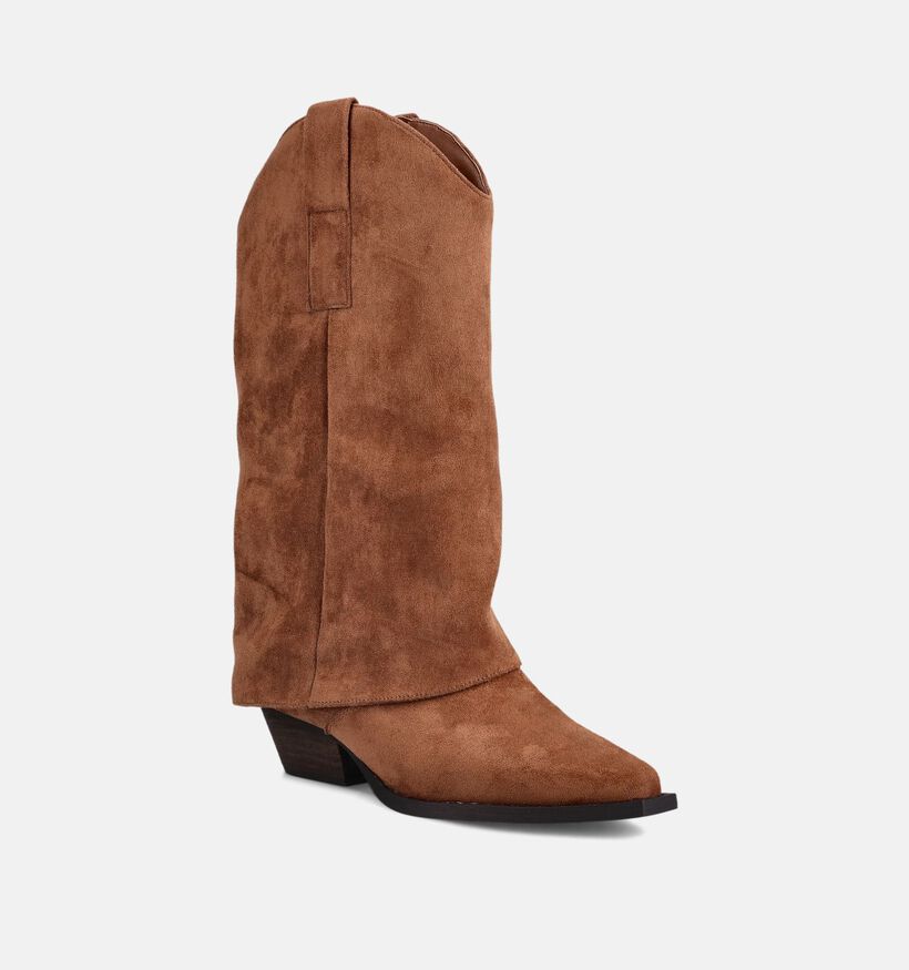 Posh by Poelman Bottes en Camel pour femmes (372352)