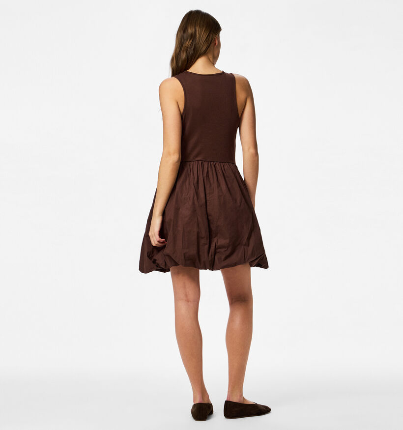 Pieces Penya Robe mi-longue en Brun pour femmes (374925)