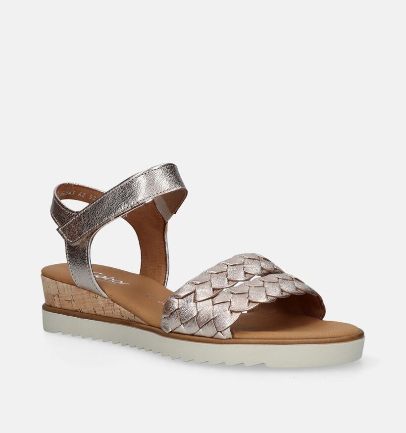 Gabor Rose Gold Sandalen Met Sleehak voor dames (339355)