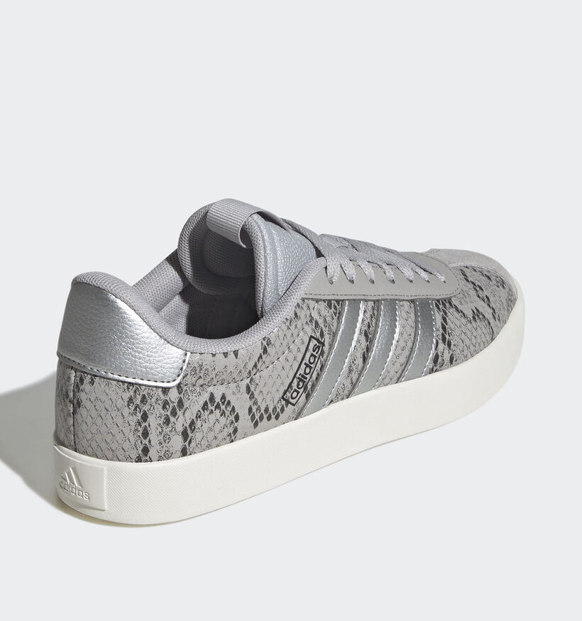 adidas VL Court 3.0 Grijze/Zilveren Sneakers voor dames (365423) - geschikt voor steunzolen