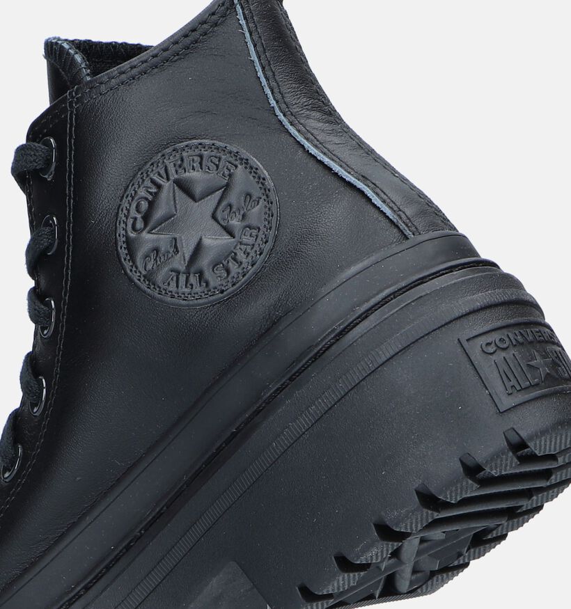 Converse CT All Star Lugged Heel Baskets en Noir pour femmes (343981)