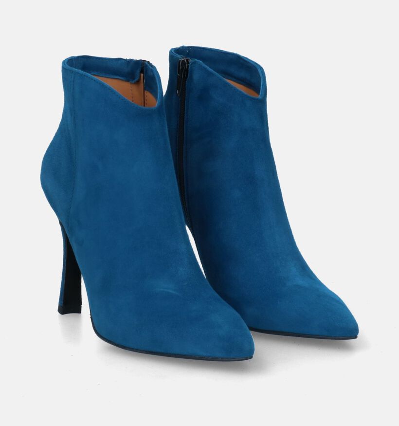 Cristian Daniel Bottines à talons en Bleu pour femmes (317502)