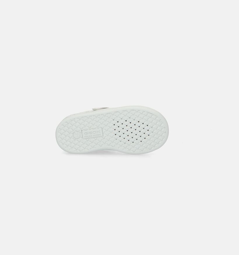 Geox Eclyper Baskets en Blanc pour garçons (339686) - pour semelles orthopédiques