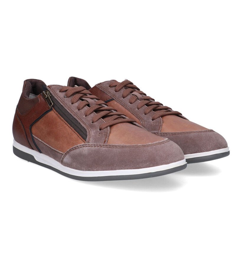 Geox Renan Blauwe Veterschoenen voor heren (320084) - geschikt voor steunzolen