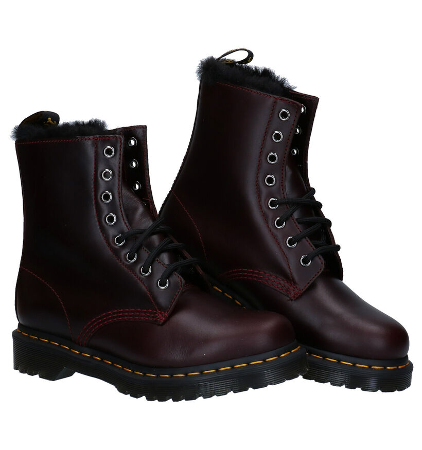 Dr. Martens 1460 Serena Zwarte Veterboots in leer (312408)