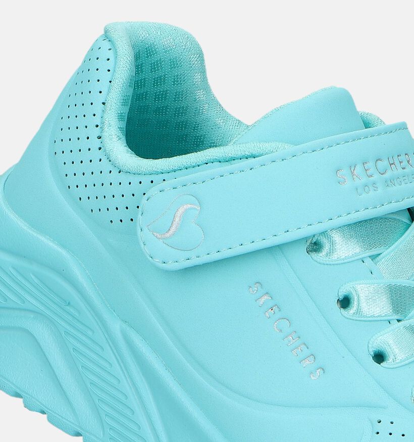 Skechers Uno Lite Turquoise Sneakers voor meisjes (335712)