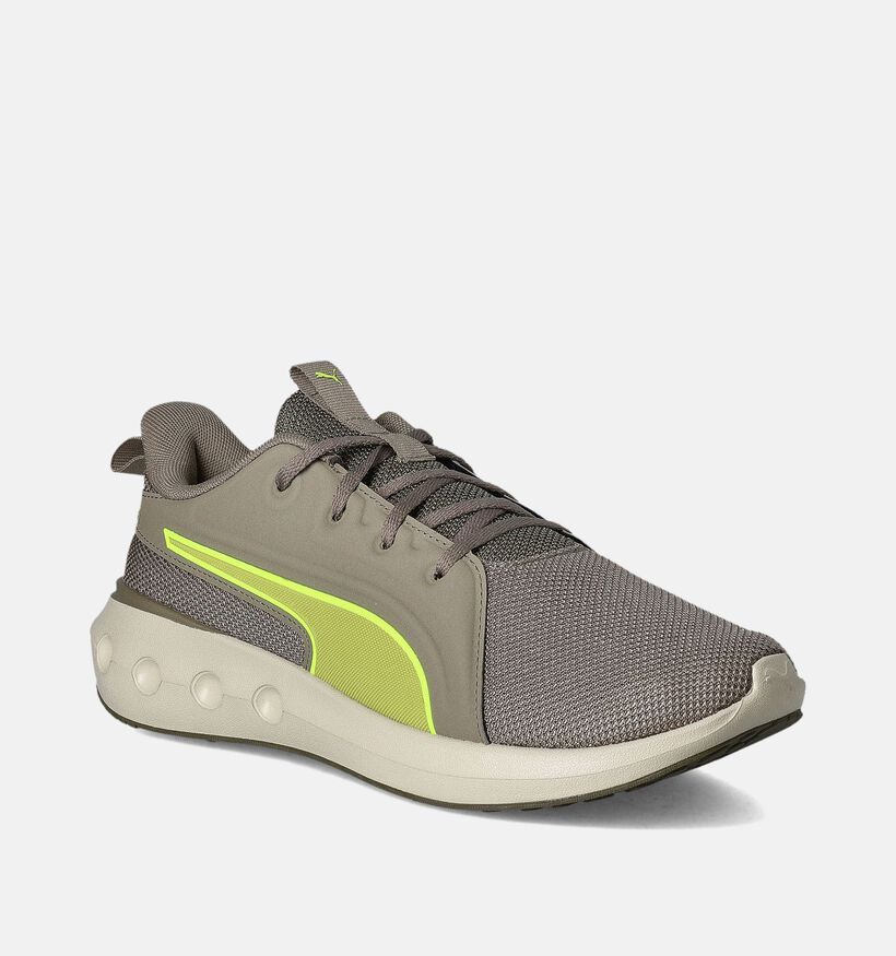 Puma Softride Carson Baskets en Olive vert pour hommes (350345) - pour semelles orthopédiques