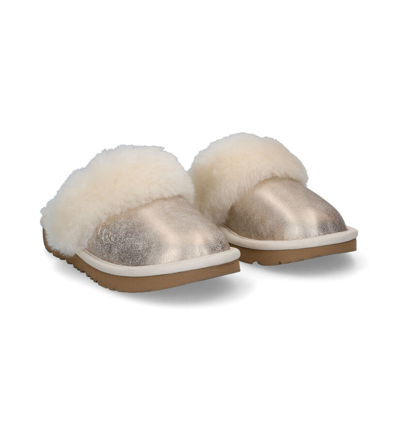 UGG Cozy Metallic Pantoufles en Or pour filles (294864)