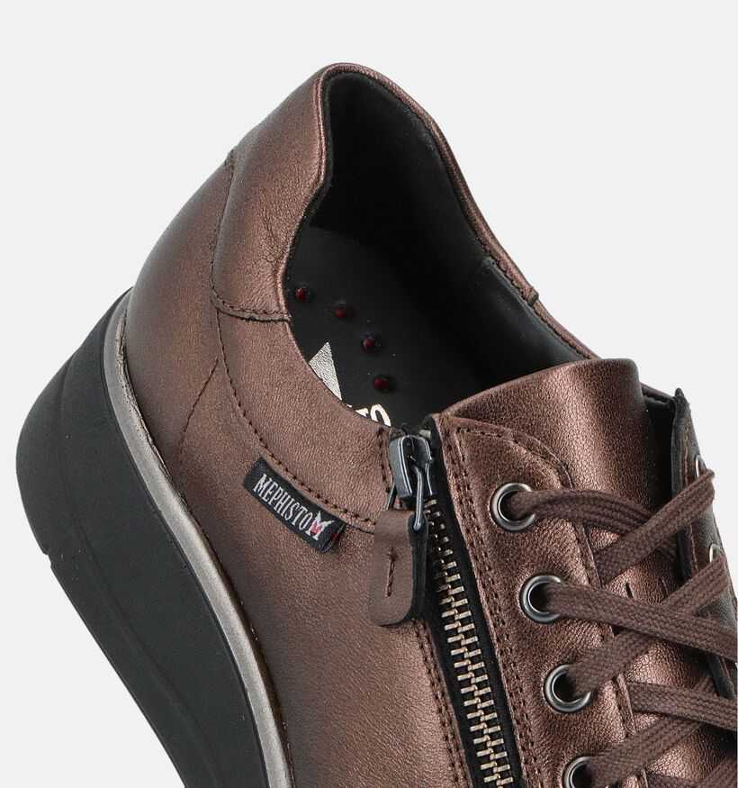 Mephisto Pelagia Bronze Veterschoenen voor dames (362711) - geschikt voor steunzolen