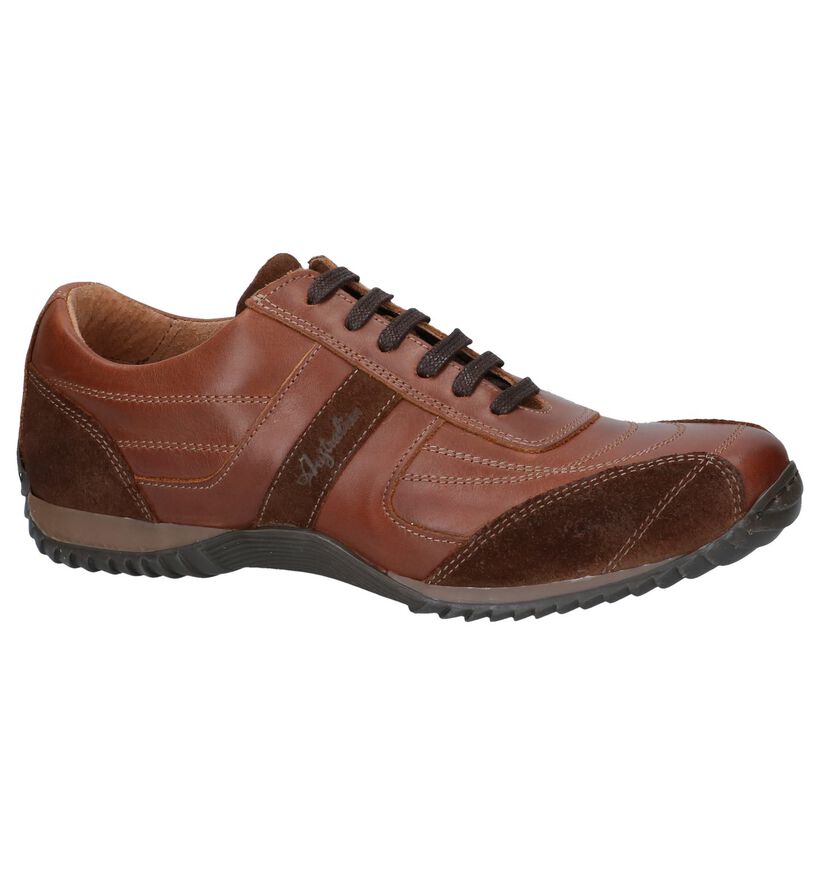 Zwarte Casual Veterschoenen Australian Owen in leer (251254)