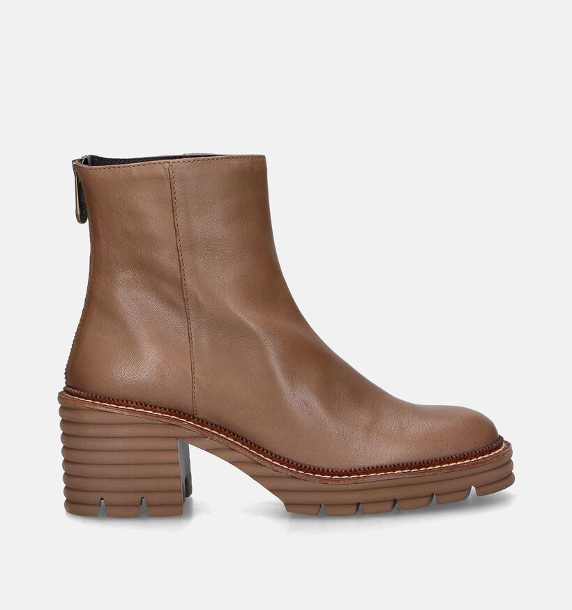 Pedro Miralles Camel Enkellaarzen met blokhak voor dames (347294)