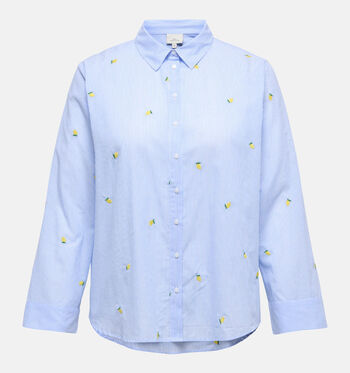 ONLY Carmakoma Blouses Blauw