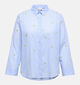 ONLY Carmakoma Lina Blauwe Blouse voor dames (374879)