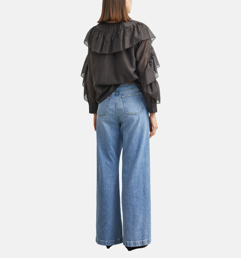 comma Blauwe Wide Leg Jeans voor dames (379428)