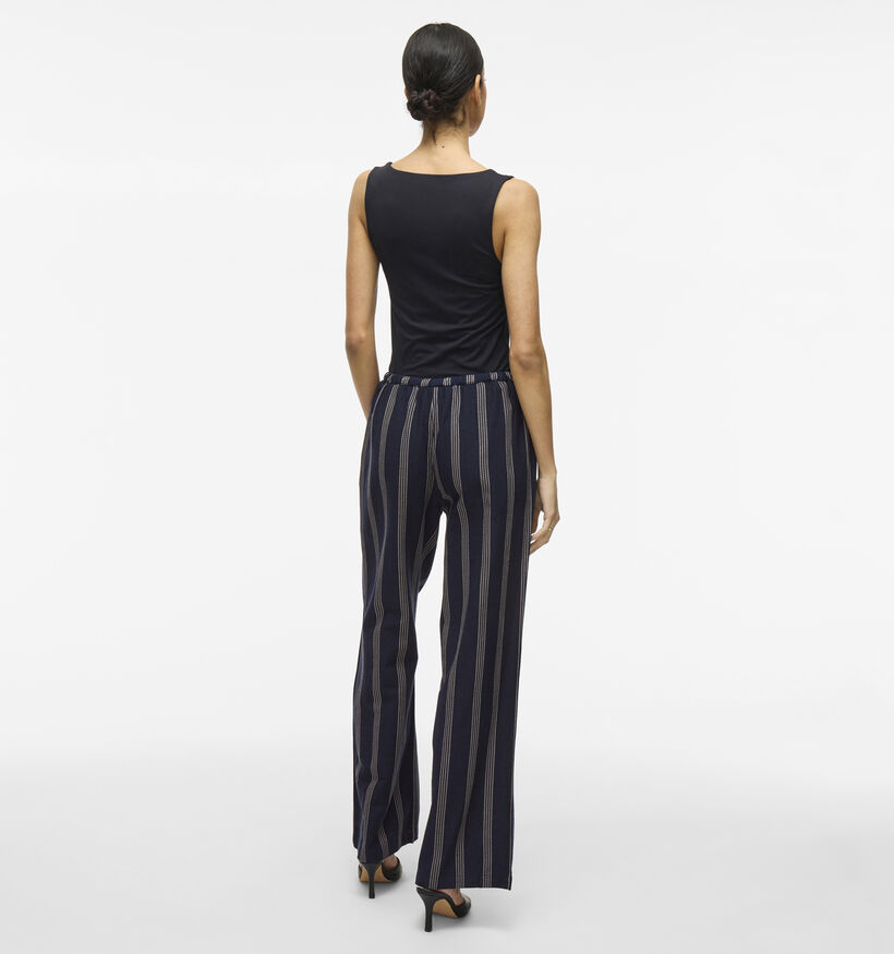 Vila Prisilla Pantalon large en Bleu pour femmes (353016)