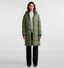 Pieces Bee New Long Puffer Kaki Winterjas voor dames (342543)