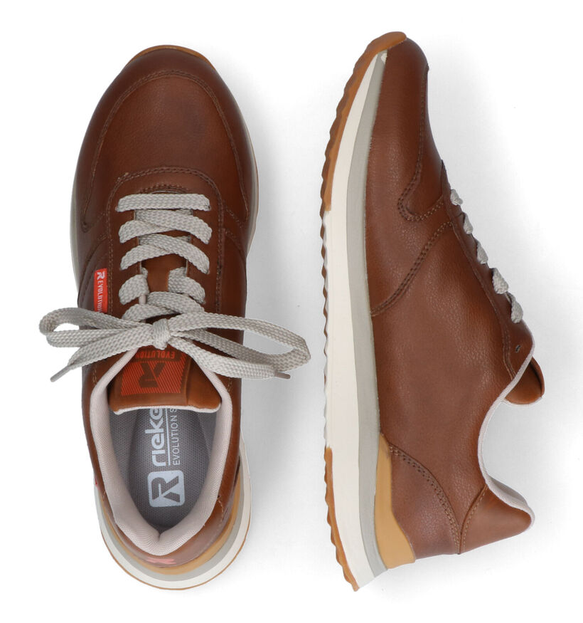 Rieker Bruine Sneakers in leer (315794)