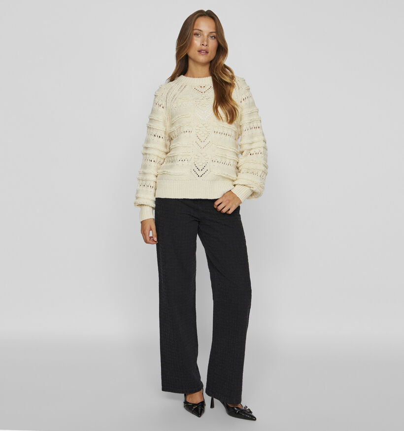 Vila Tamo Beige Gebreide trui voor dames (348743)