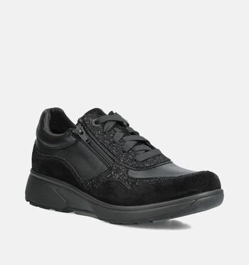 Xsensible Stretchwalker Lage schoenen Zwart