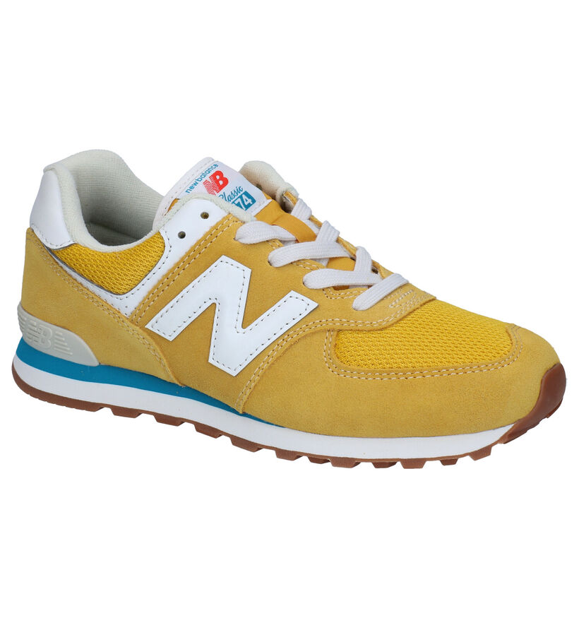New Balance GC574 Blauwe Sneakers voor jongens, meisjes (327758) - geschikt voor steunzolen