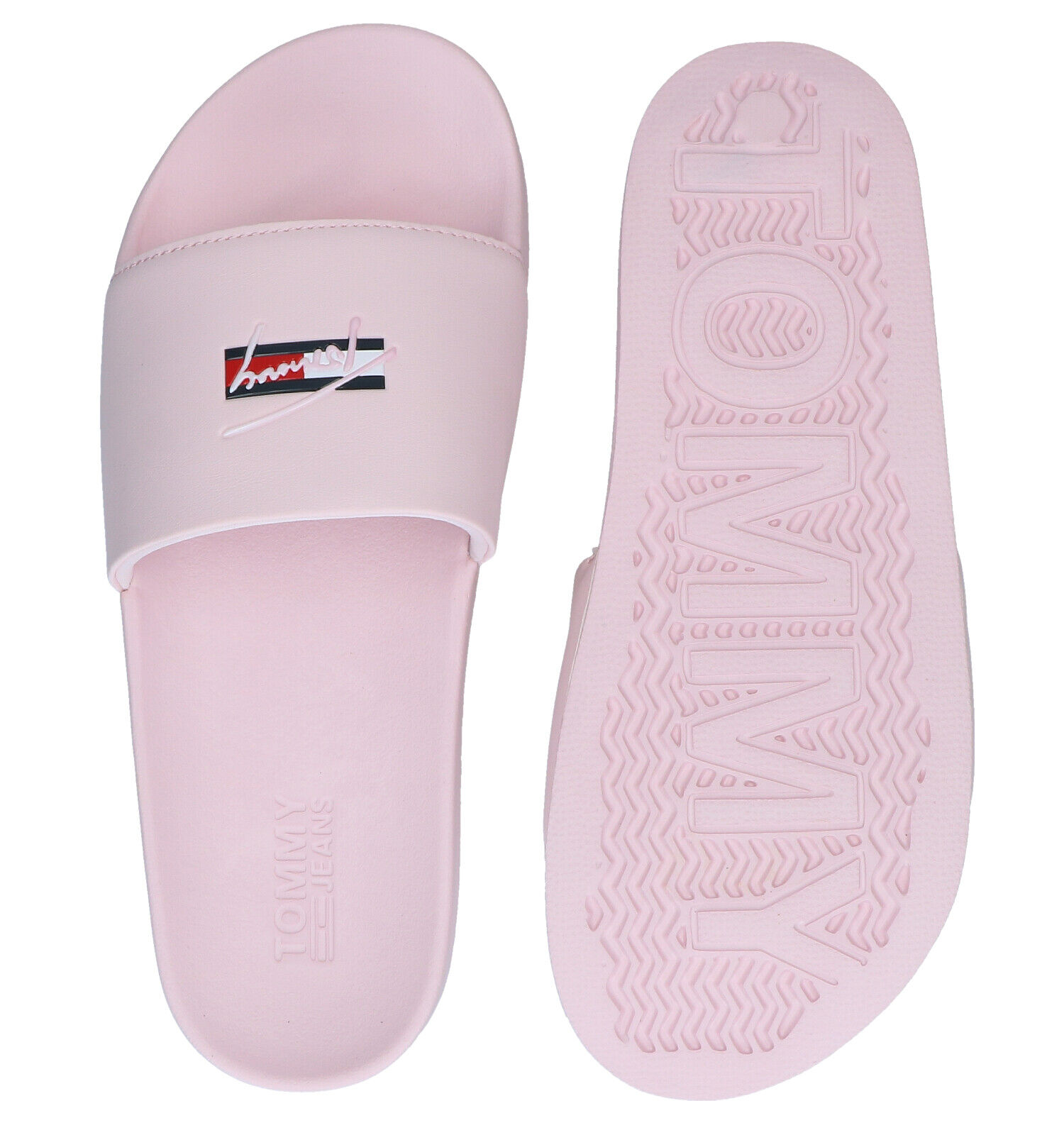 Tommy Hilfiger Essential Roze Slippers Dames Slippers Online op TORFS.BE