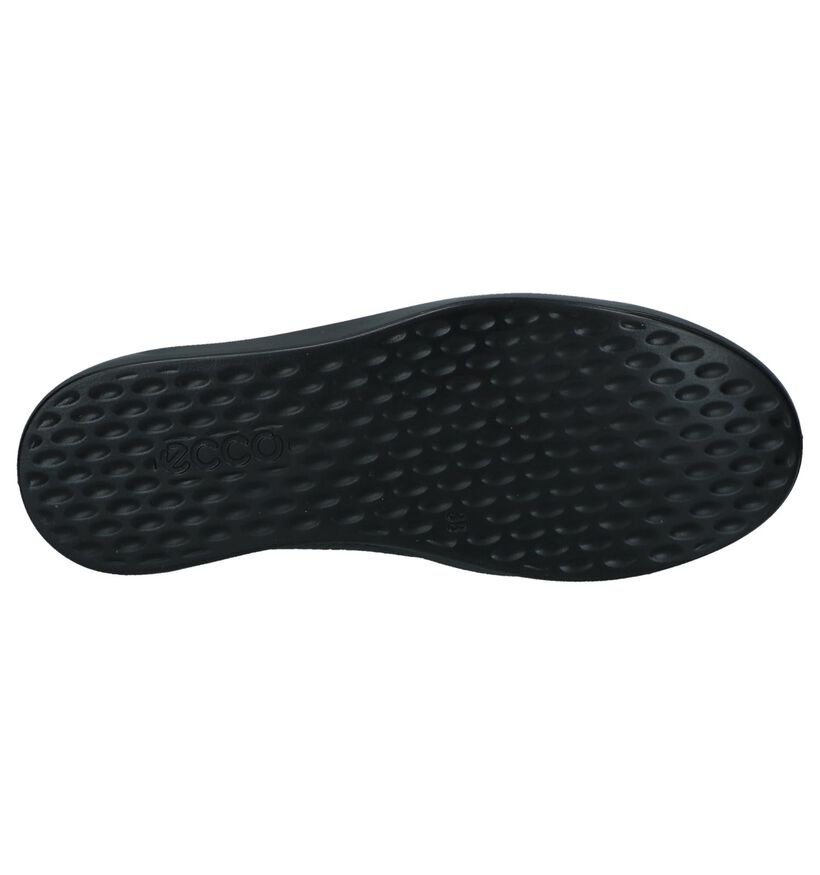 ECCO Soft 8 Donker Grijze Veterschoenen in leer (235722)
