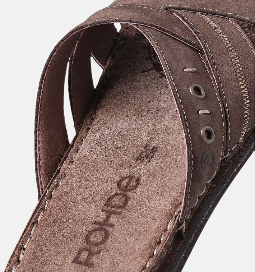 Rohde Bruine Slippers voor heren (358400)
