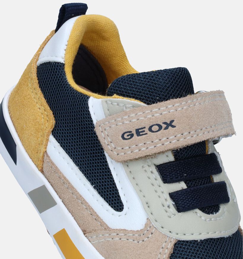 Geox Kilwi Taupe Sneakers voor jongens (339629) - geschikt voor steunzolen